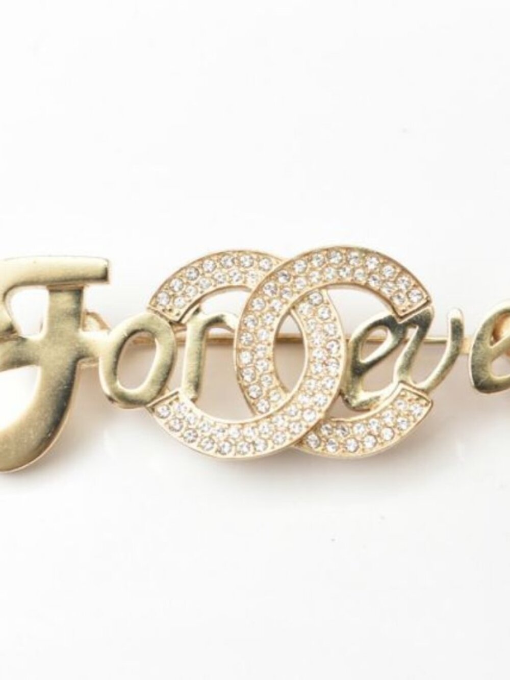 Chanel Brooch Pin Forever Rhinestone